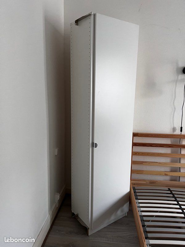 Armoire angle PAX IKEA avec 9 tablettes, 53x35x201 (image 6)