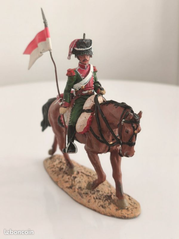 Figurine Soldat Plomb Cavalier Officier Toys England Circa 1960 Vintage