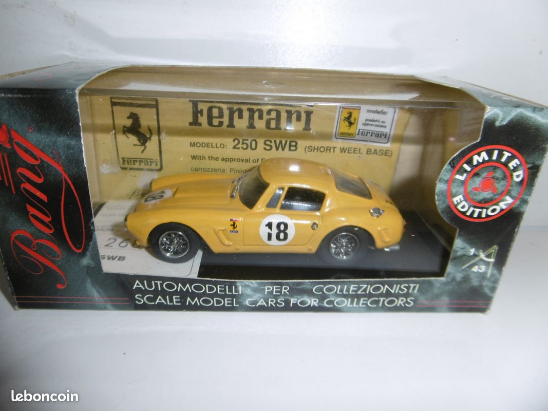 Kit Miniature 1/43 - Ferrari 250 GT SWR Le Mans 1960 #21 - Résine Rouge (AN846)