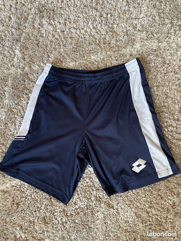 Short Lotto bleu et blanc (image 1)