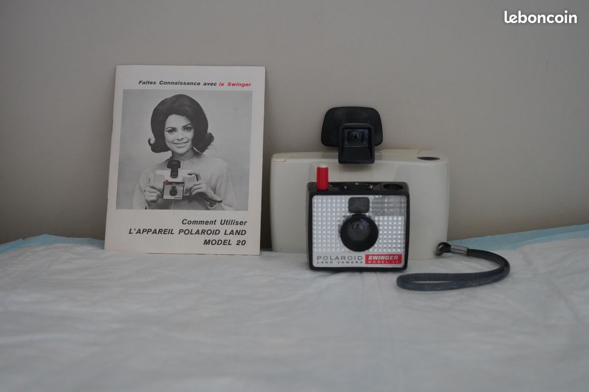 Vintage Polaroid The Swinger Model 20 - Appareil Photo Argentique En état De Marche