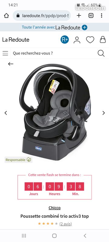 Poussette combinée CHICCO ACTIV 3 TOP (image 3)