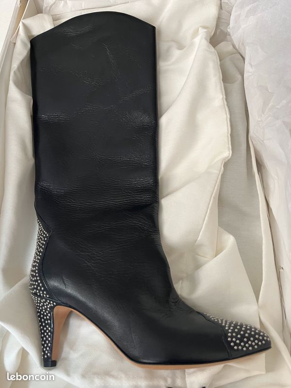 Bottes 37 cuir noires neuves Isabel Marant (image 3)