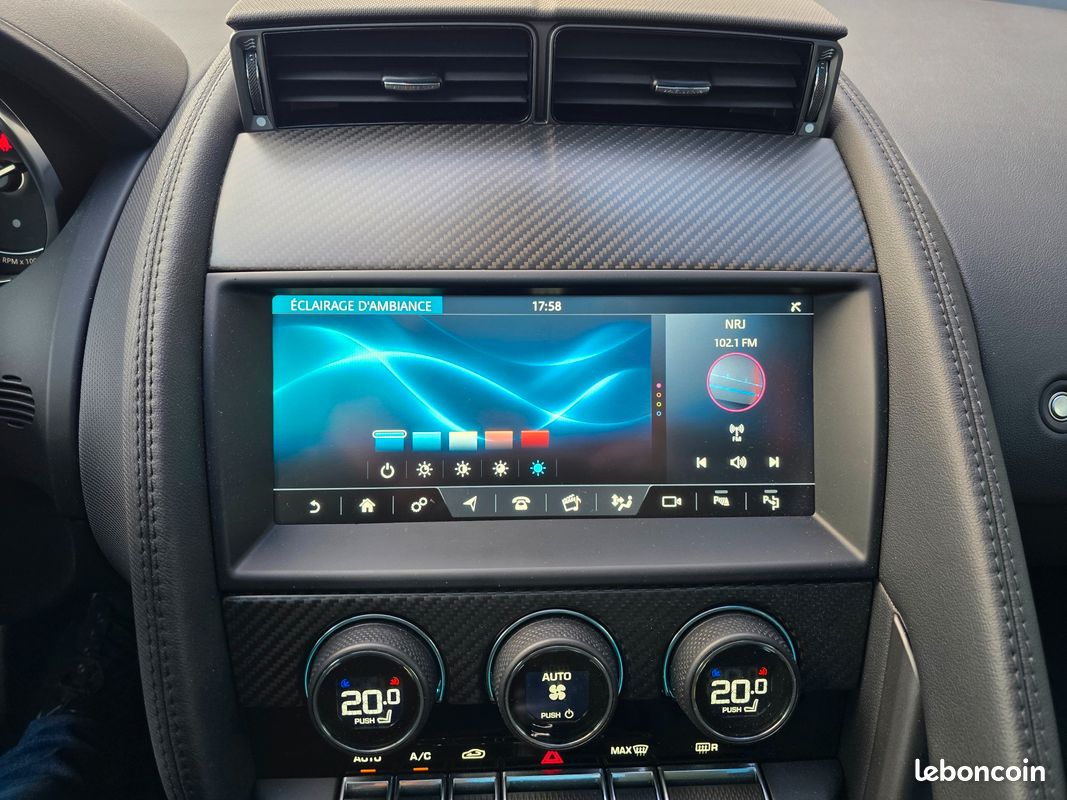 JAGUAR F-TYPE 3.0 V6 SURALIMENTE 380CH R-DYNAMIC AWD MERIDIAN/TOIT PANORAMIQUE/IMMAT Fr (image 22)