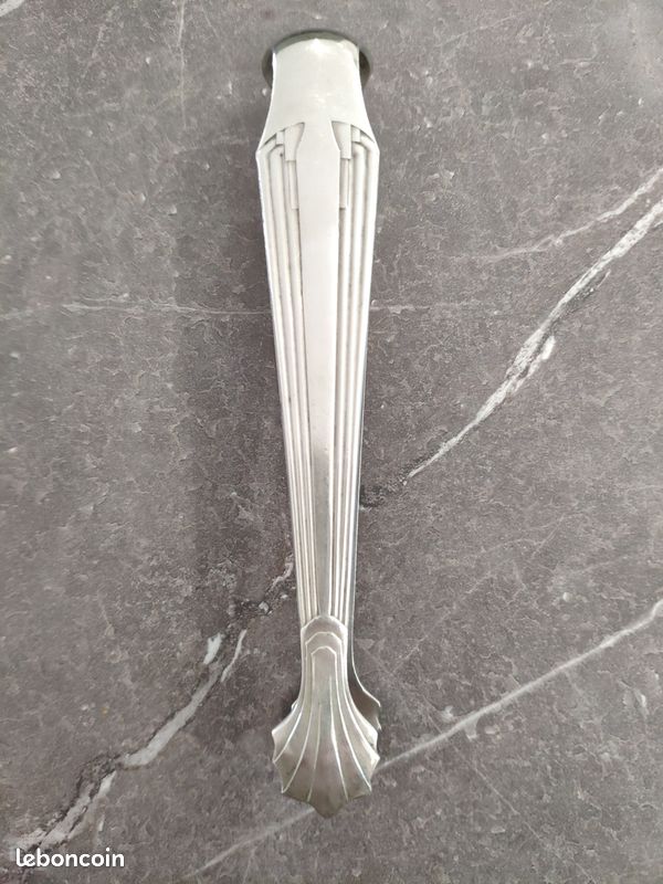 Pince à Sucre Art Nouveau En Métal Argenté - Avec Son écrin D'origine