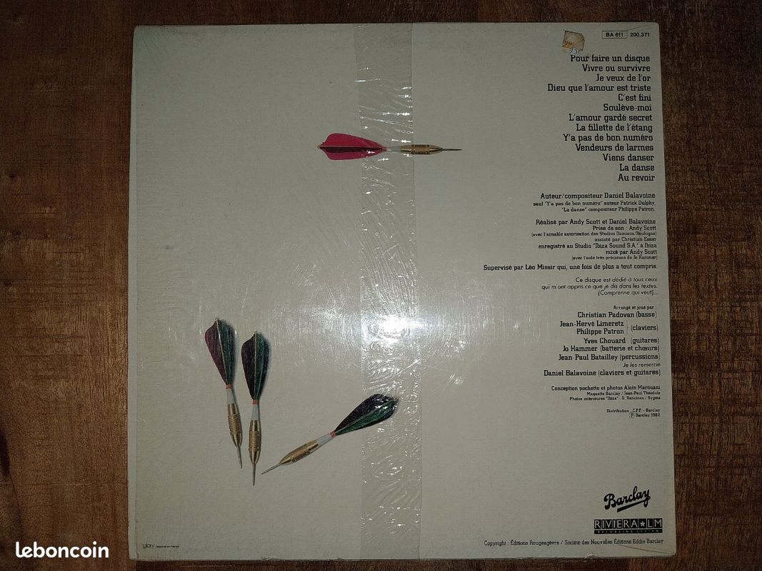 Double Album 33t et Maxi 45t de D Balavoine" (image 2)
