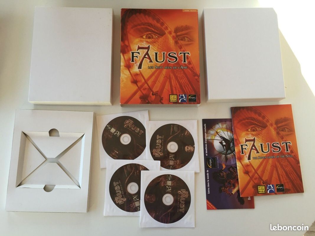 FAUST LES SEPT JEUX DE L'AME - Jeu PC big box grosse boîte carton FAUST LES SEPT JEUX DE L'AME - Jeu PC big box grosse boîte carton