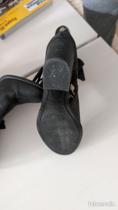 Bottines femme noires (image 3)