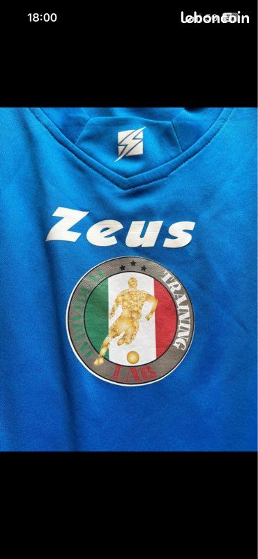 Maillot de foot vintage de l’équipe nationale italienne Zeus/M/Bleu/Excellent état (image 5)