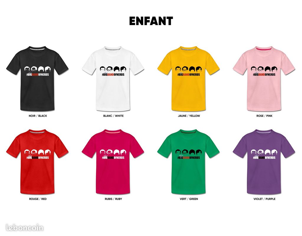 T-shirt exclusif BIG BAND OF NERDS (NEUF) (image 5)