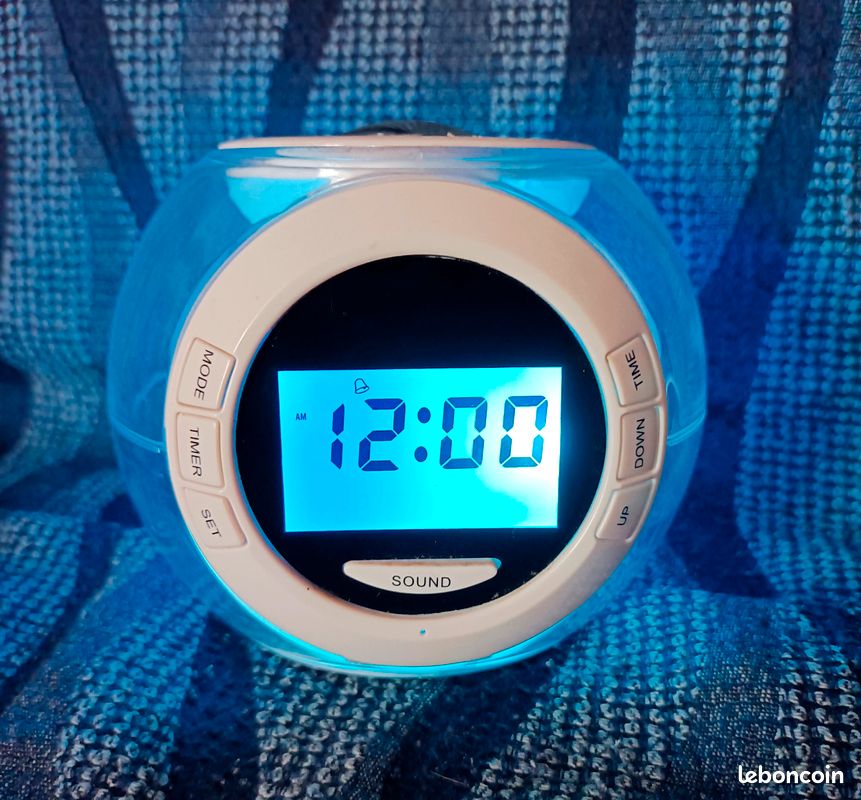 Horloge,Réveil numérique Compact, petit réveil de lit, mignon, pour