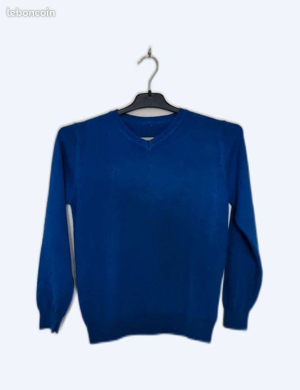 Débardeur Garçon NEXT 10 Ans - Coton Bleu - Encolure Ras-du-cou - Bon état