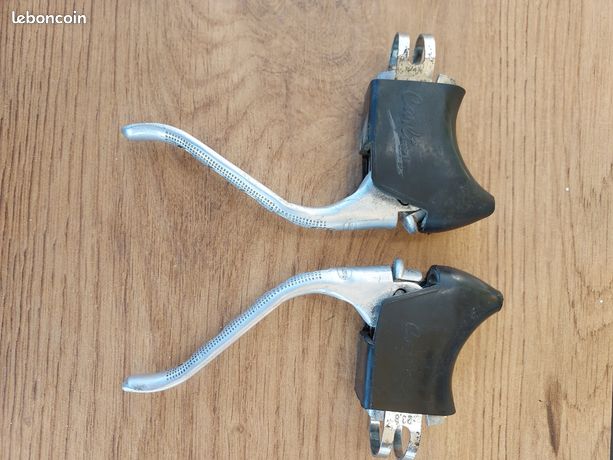 Leviers de frein vintage Weinmann percés, QR avec capots blancs Carlton