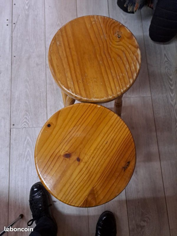 Tabouret bois (image 2)