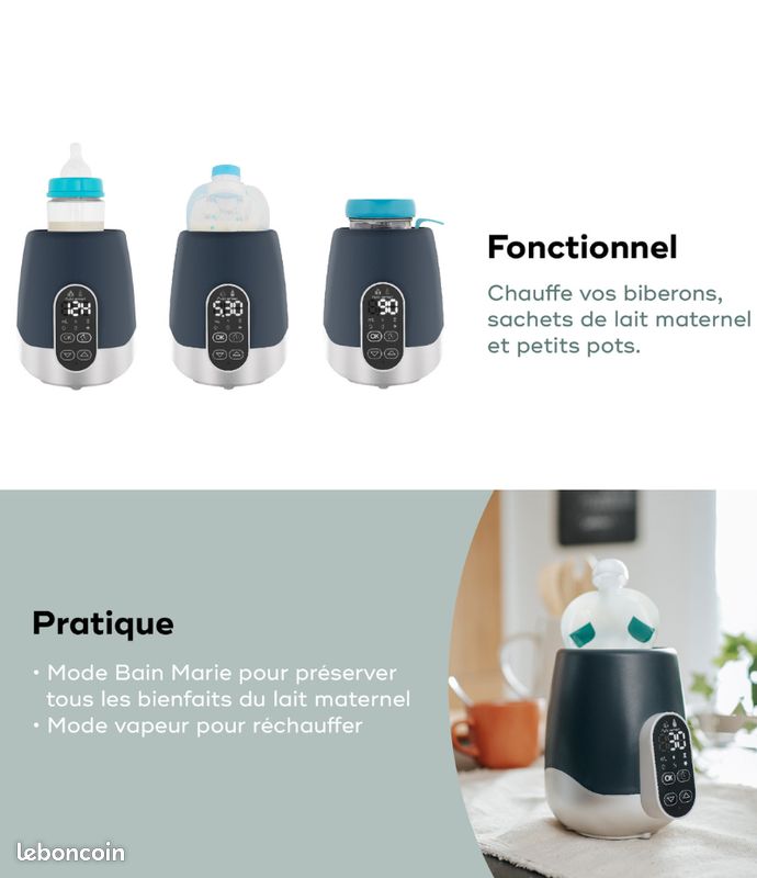 Chauffe biberon lait artificiel et maternelle (image 3)