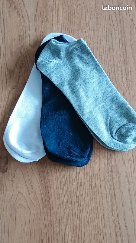 Lot de 3 paires de socquettes mixtes, Pointure 39/42,neuves (image 6)