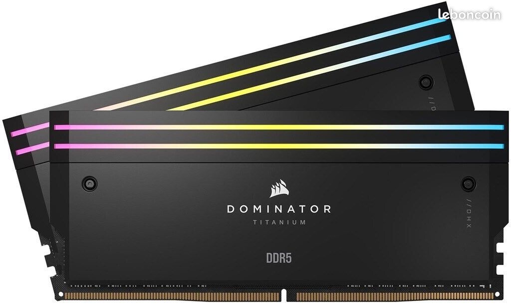 RAM Corsair Dominator Titanium 2x16go 7200Mhz CL34 Intel XMP (image 1)