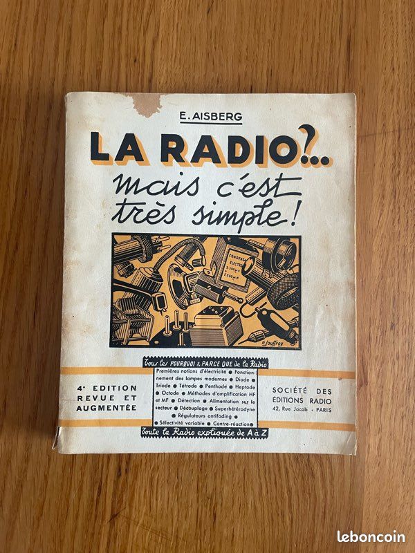 Lot de 4 livres radio TSF 1930 - 1940 (image 2)