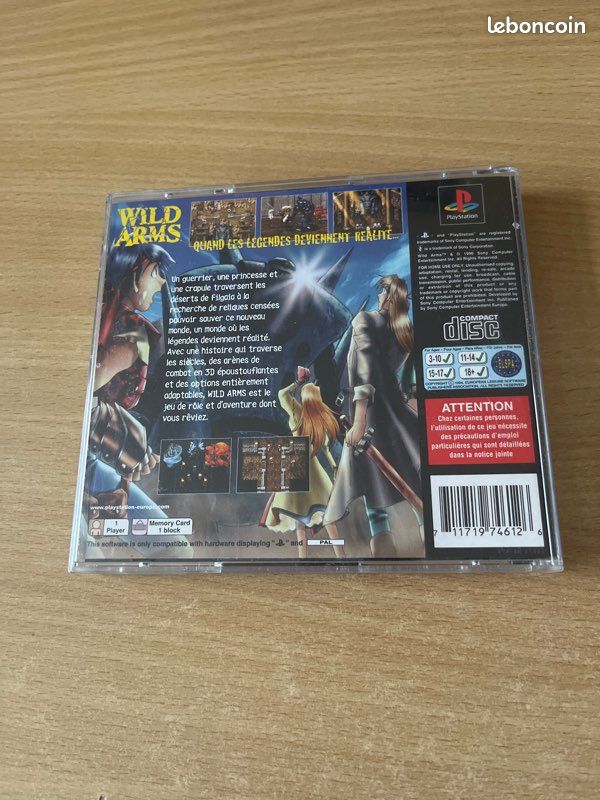 WILD ARMS Black Label EN BOÎTE SANS NOTICE SONY PS1