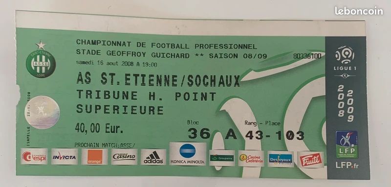 Ticket Match Hanovre 96 – FC St Pauli, Saison 86/87, 2ème Ligue, Objet De Collection