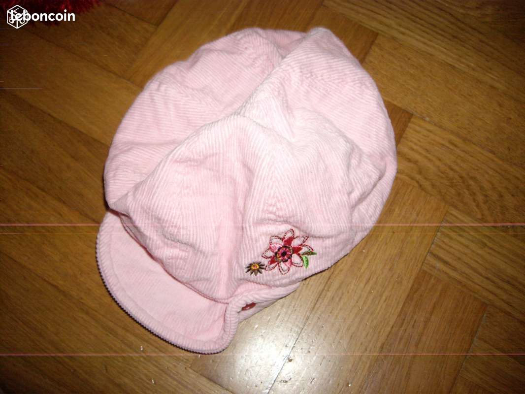 CASQUETTE VELOUR ROSE T52CM alexandre (image 1)
