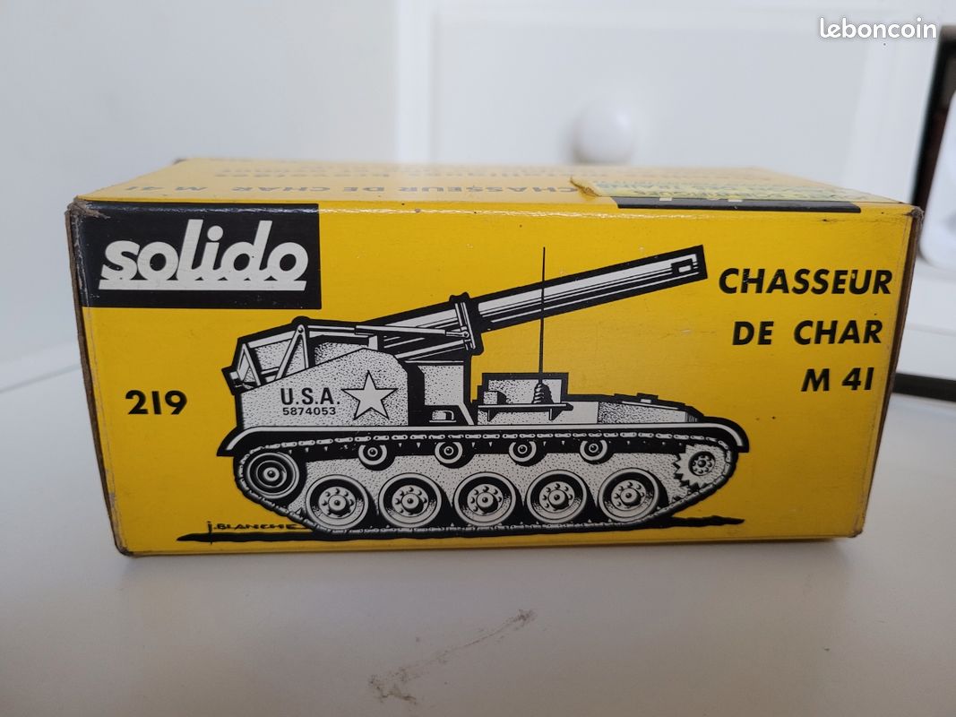 Boîte Reproduction Solido N72 - Chasseur De Char Militaire - Modèle Boîte Reproduction Solido N72 - Chasseur De Char Militaire - Modèle