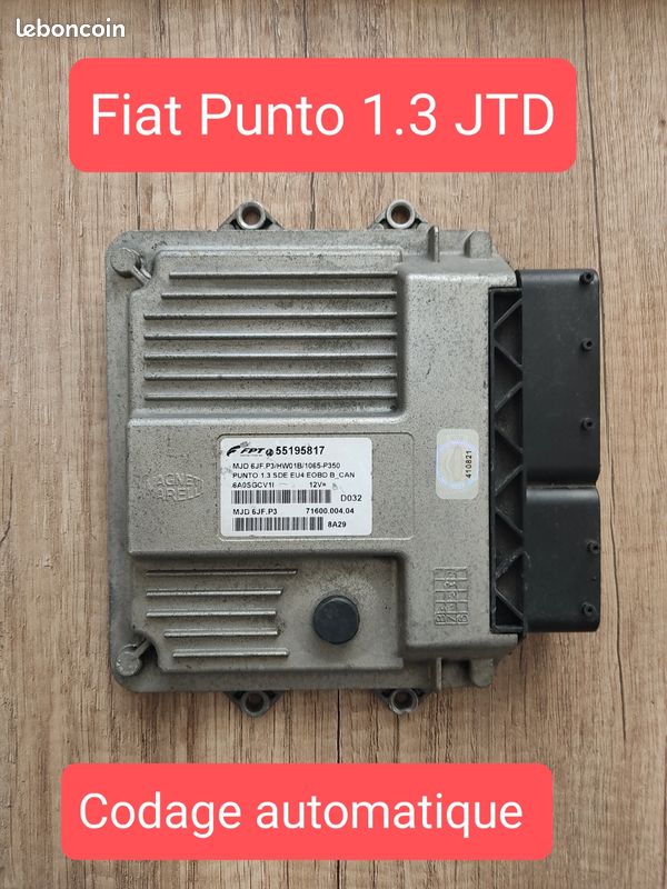 Calculateur Marelli MJD 6JF.P3 décodé Fiat Punto 1.3 JTD (image 1)