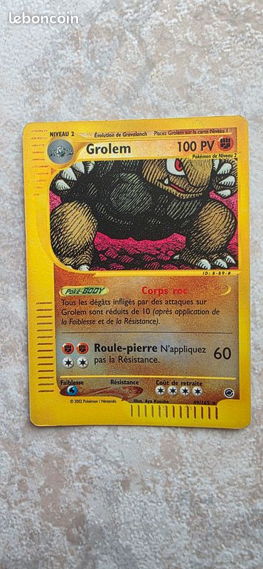 Grolem 49/165 Reverse Expedition Carte Pokémon (image 1)