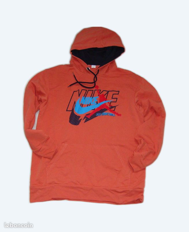 Sweat à capuche Nike taille S – Nike JUST BASKETBALL Orange