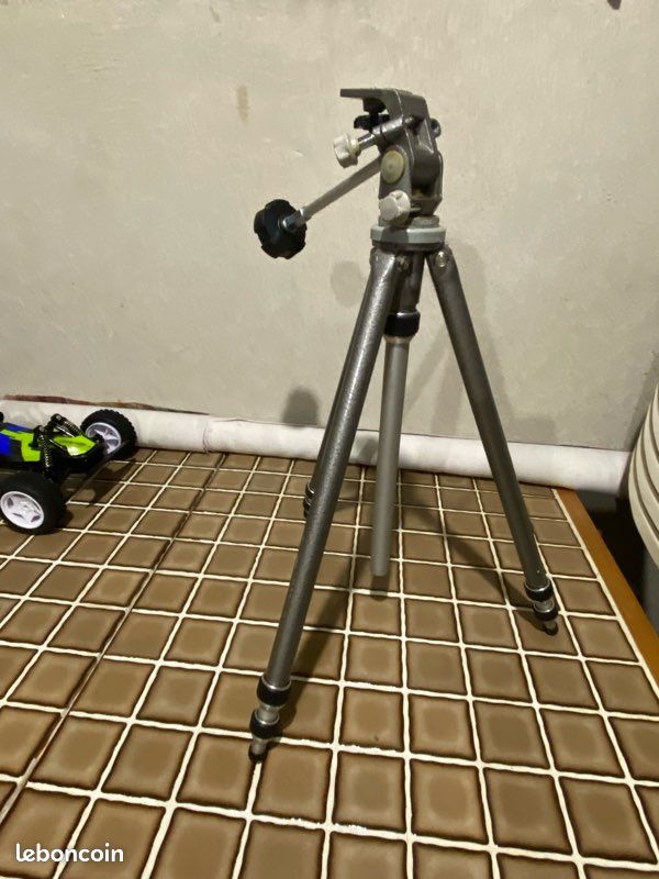 Trépied Vintage Gitzo Gilux Weekend + Tête Fluide Manfrotto 701RC2 Pour Appareil Photo