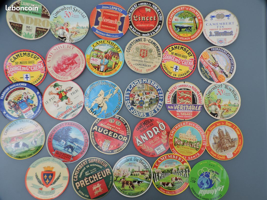 ETIQUETTE BOITE A FROMAGE CAMEMBERT NORMANDIE - LE PETIT - 100 ANS DE TRADITION | Laur'Art&Collection