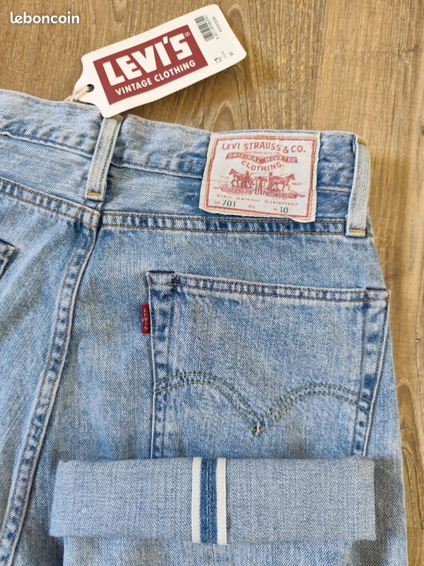 🇯🇵 Jean Levi’s LVC 701 Selvedge Japon 1950s Neuf W30 (image 1)