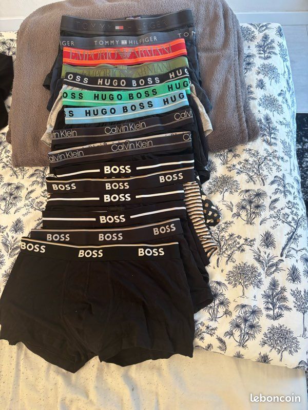 Lot de 15 boxer de marque (BOSS, Calvin Klein, Tommy Hilfiger