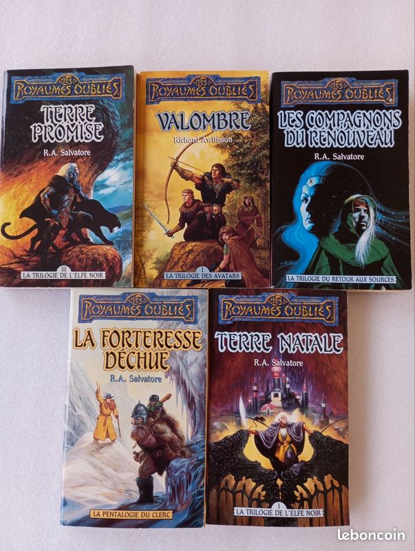 Les ROYAUMES OUBLIÉS ( 5 livres en très bon état ) (image 1)