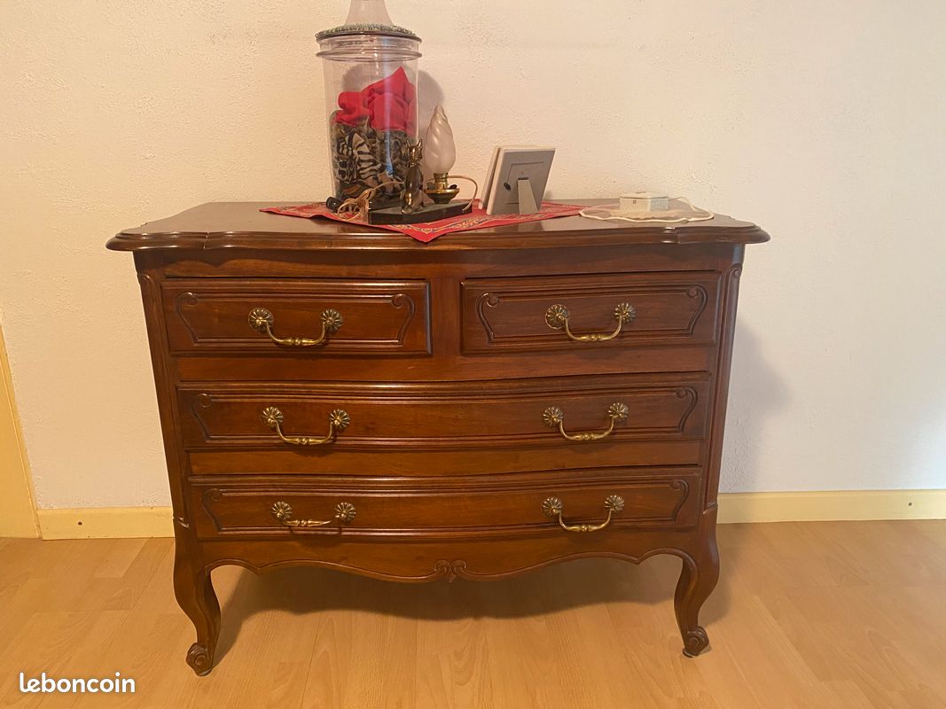 Armoire + commode en noyer (image 2)