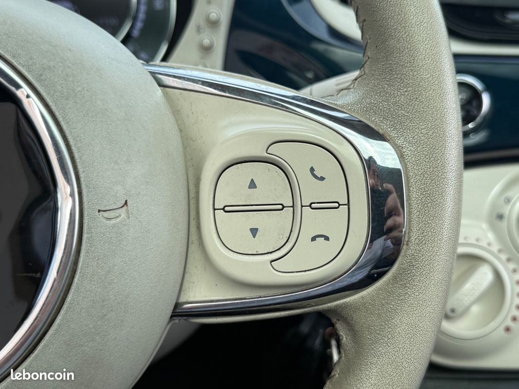 Fiat 500 1.2 70 lounge / distribution neuve / clim / toit panoramique / radars de recule / vitre electrique (image 14)
