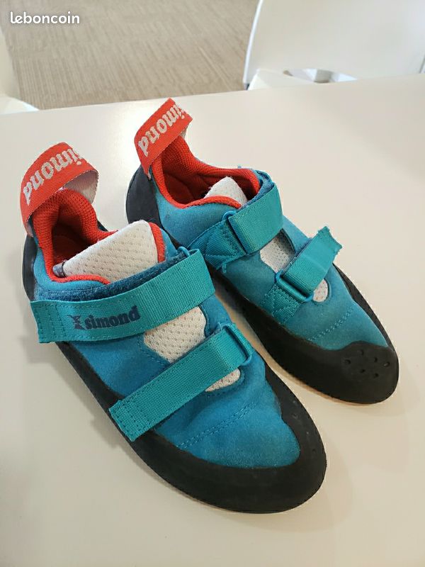 X1 Paire Chaussons en pointure 38 Chaussures Escalade turquoise