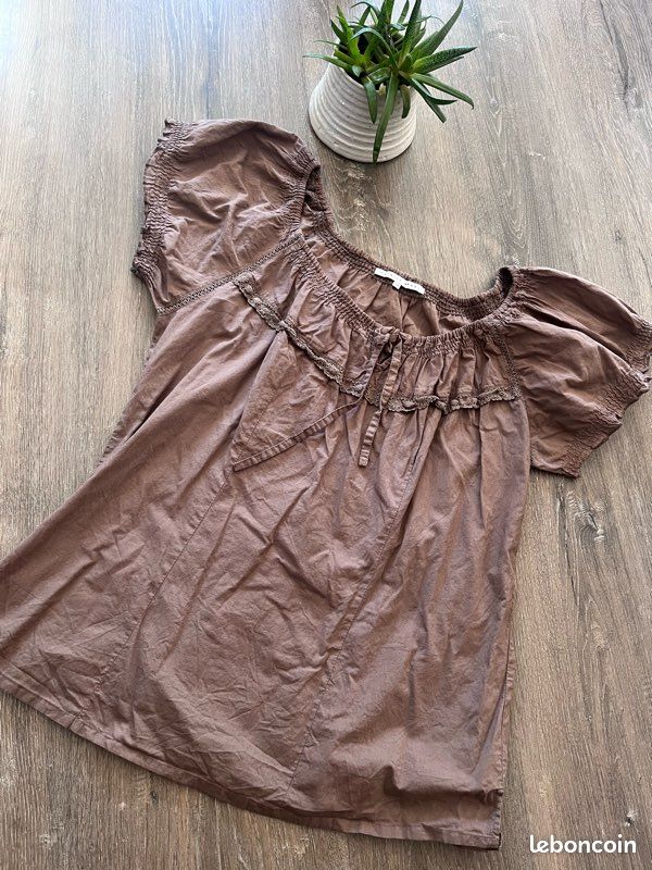 Chemise,Chemisier en dentelle monochrome pour femme,pull évidé,haut