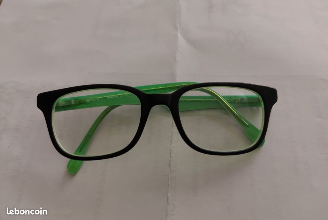 Lunettes de vue boîte Spiderman – Noir Vert – Enfant