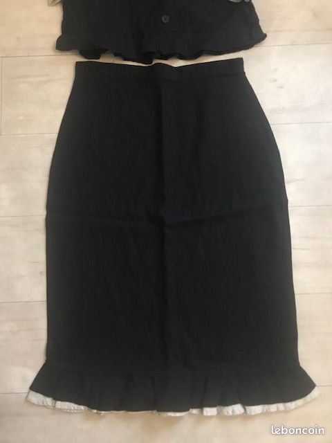 Ensemble tailleur veste + jupe en lin 40 (image 3)