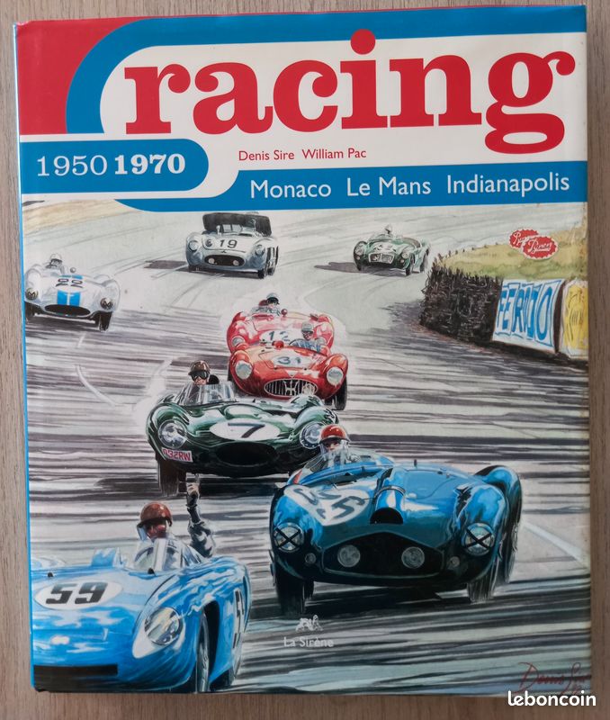 RACING 1950-1970 MONACO LE MANS INDIANAPOLIS 120 pages LA SIRENE 1992 (image 1)