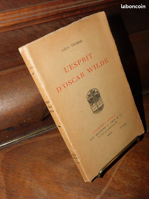 L'ESPRIT D'OSCAR WILDE PAR LOUIS THOMAS 1920 portrait de dorian gray littérature (image 1)