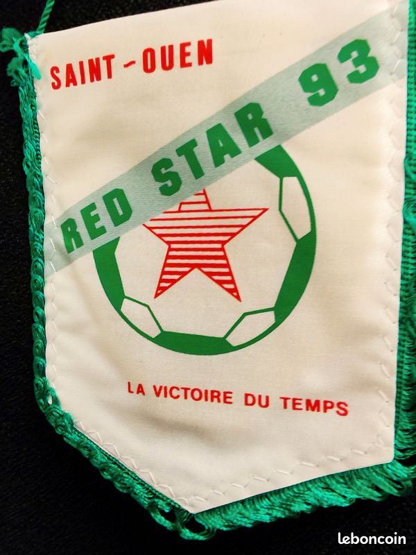 Fanion Vintage Red Star 93 Saint Ouen - Rare - Années 90