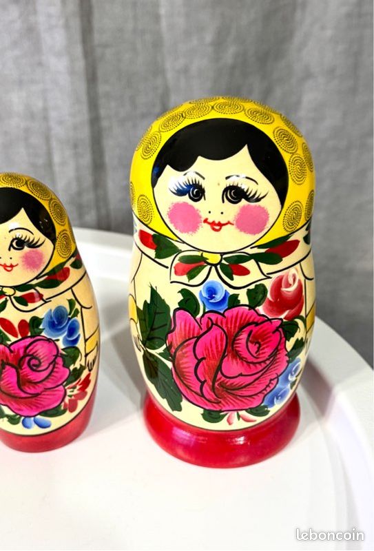 7 Poupées russes peint main Matriochka Russie