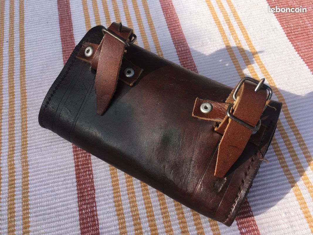 Sacoches De Selle Cheval En Cuir Vintage - Années 1940-50 - Fabriquées Aux USA