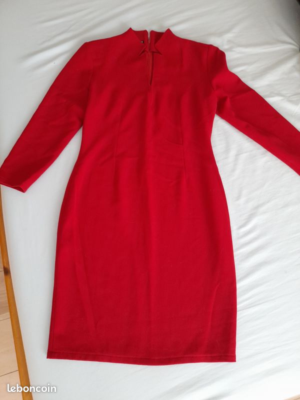 Robe rouge Geneviève TARKA (image 1)