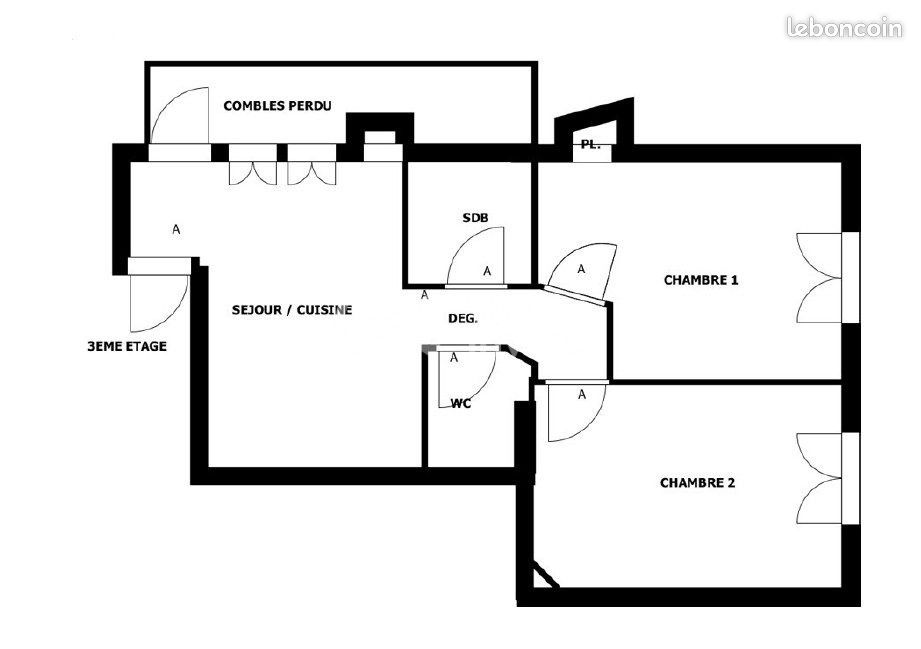 Appartement 3 pièces 59 m² · à Colombes · 59 m² · 230 000 €