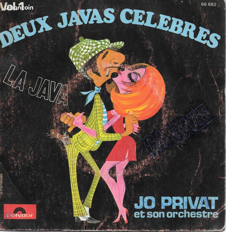 Jo Privat : La Java / Ca Gaze (Deux Javas Célèbres) [Vinyle 45 Tours 7"] (image 1)