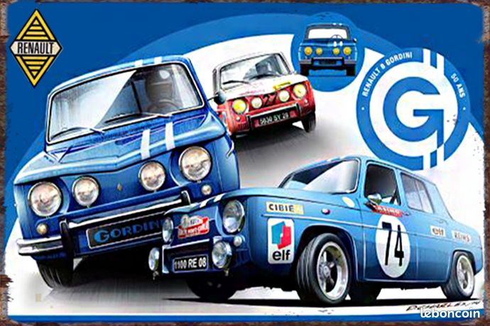 Plaque Métallique Rallye Groupe B - 30 X 20 Cm, Décoration Murale