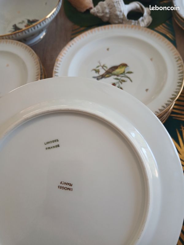 Service complet Porcelaine de Limoges véritable 48 pièces G.D.A Gerard Duffraisseix Abbot (image 9)